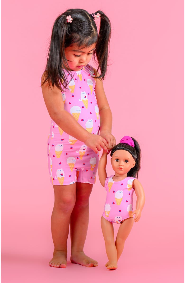 Destira Kitty Cones Unitard, Alternate, color, Kitty Cones