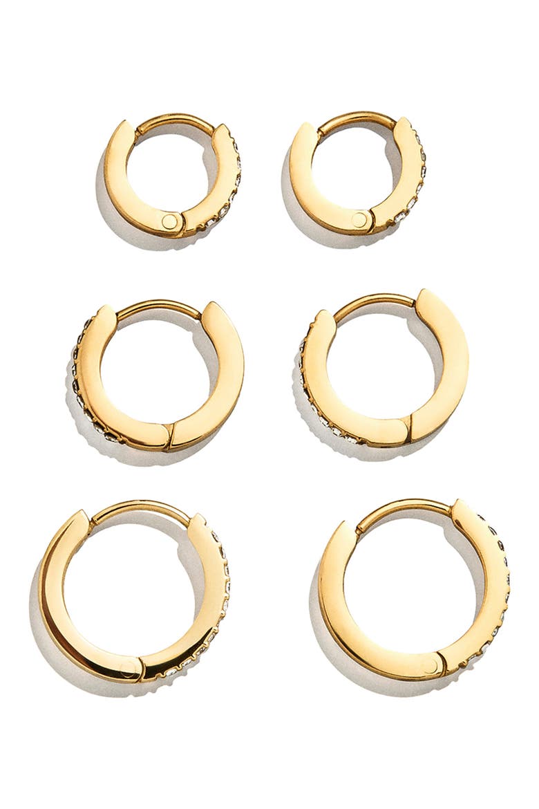 Verbena Waterproof Earring Set, Alternate, color, CLEAR