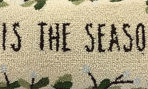R16 Home 'tis The Season Pillow In Cream Multi