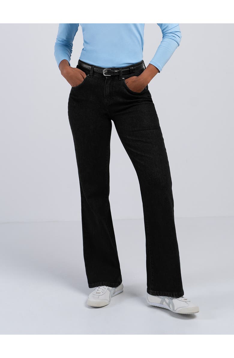 Kettlewell Darla Comfort Bootcut Jeans, Main, color, Black