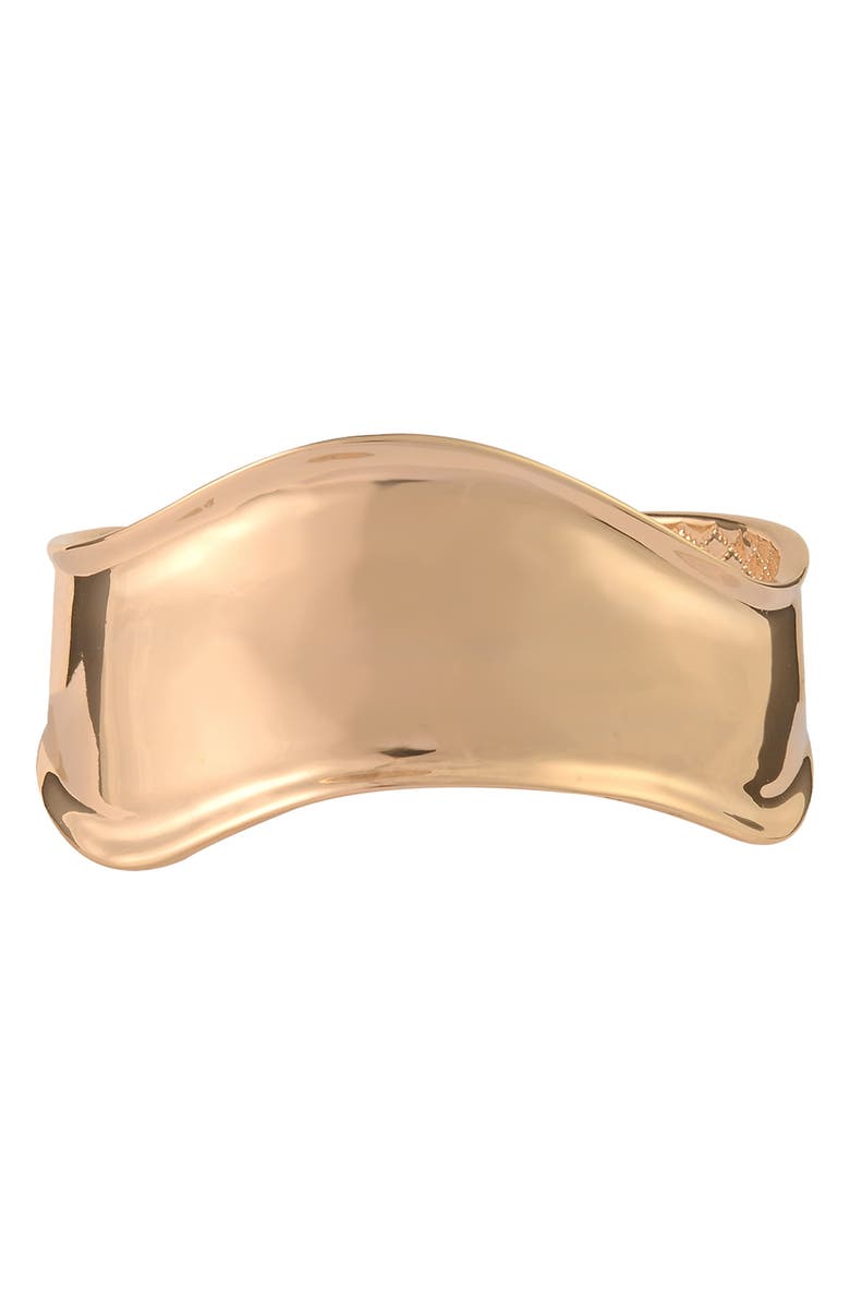 Laundry by Shelli Segal Curved Cuff Bracelet, Alternate, color, Gold