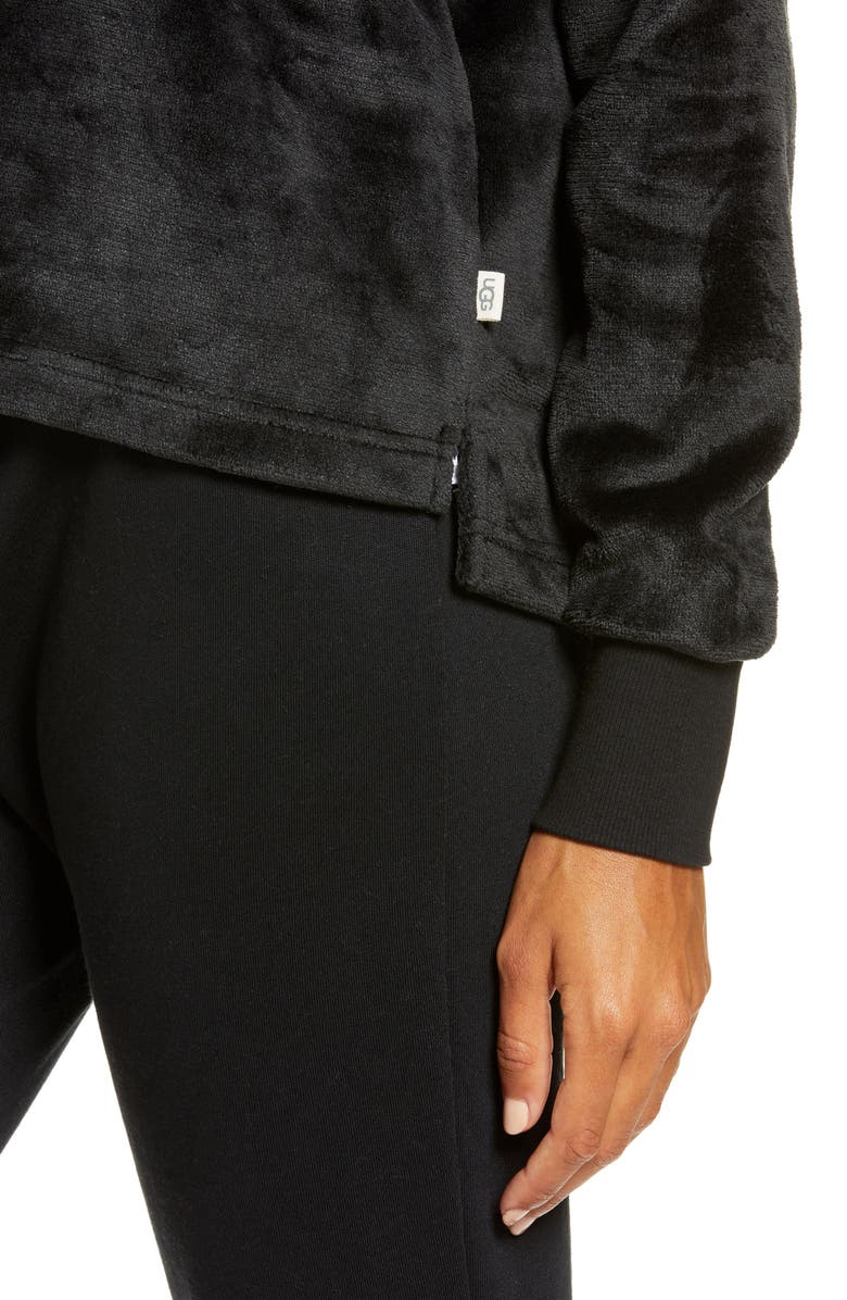 UGG<sup>®</sup> High Pile Double Face Fleece Crewneck Top, Alternate, color,