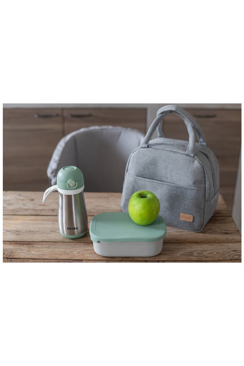 Stainless Steel Lunchbox with Lid, Alternate, color, SAGE