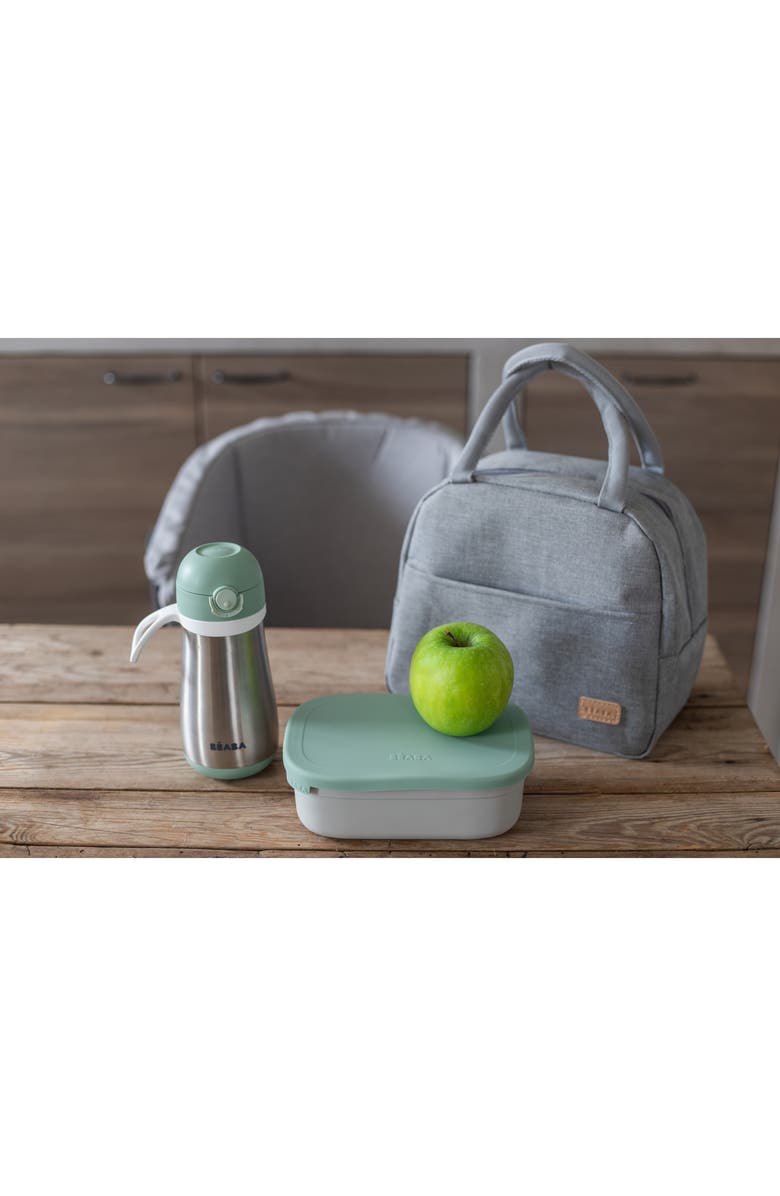 BEABA Stainless Steel Lunchbox with Lid, Alternate, color, Sage