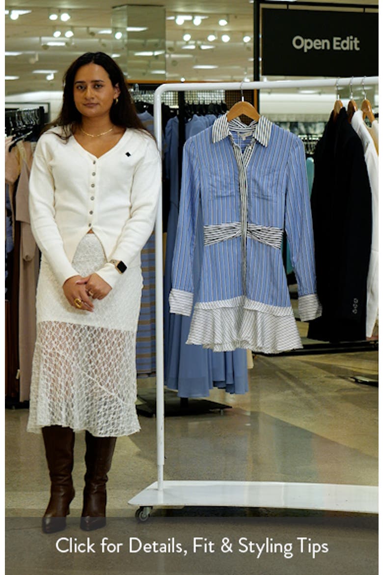 Solana Long Sleeve Stripe Minidress video