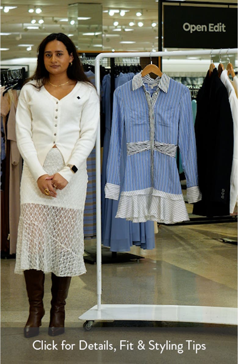 Solana Long Sleeve Stripe Minidress, sales video thumbnail