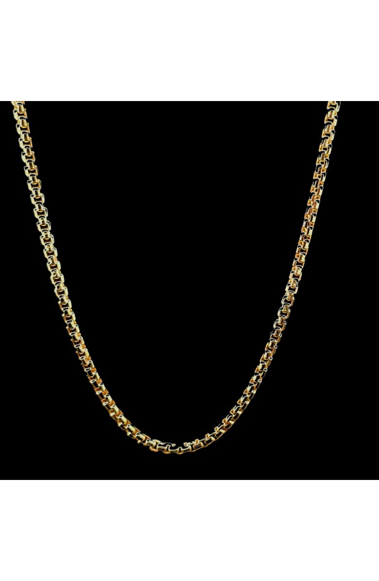 Ancona Jewelry 14K Box Link 2.3mm 20in Chain Necklace, Main, color, Yellow Gold