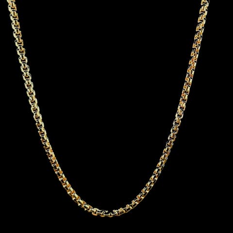 14K Box Link 2.3mm 20in Chain Necklace