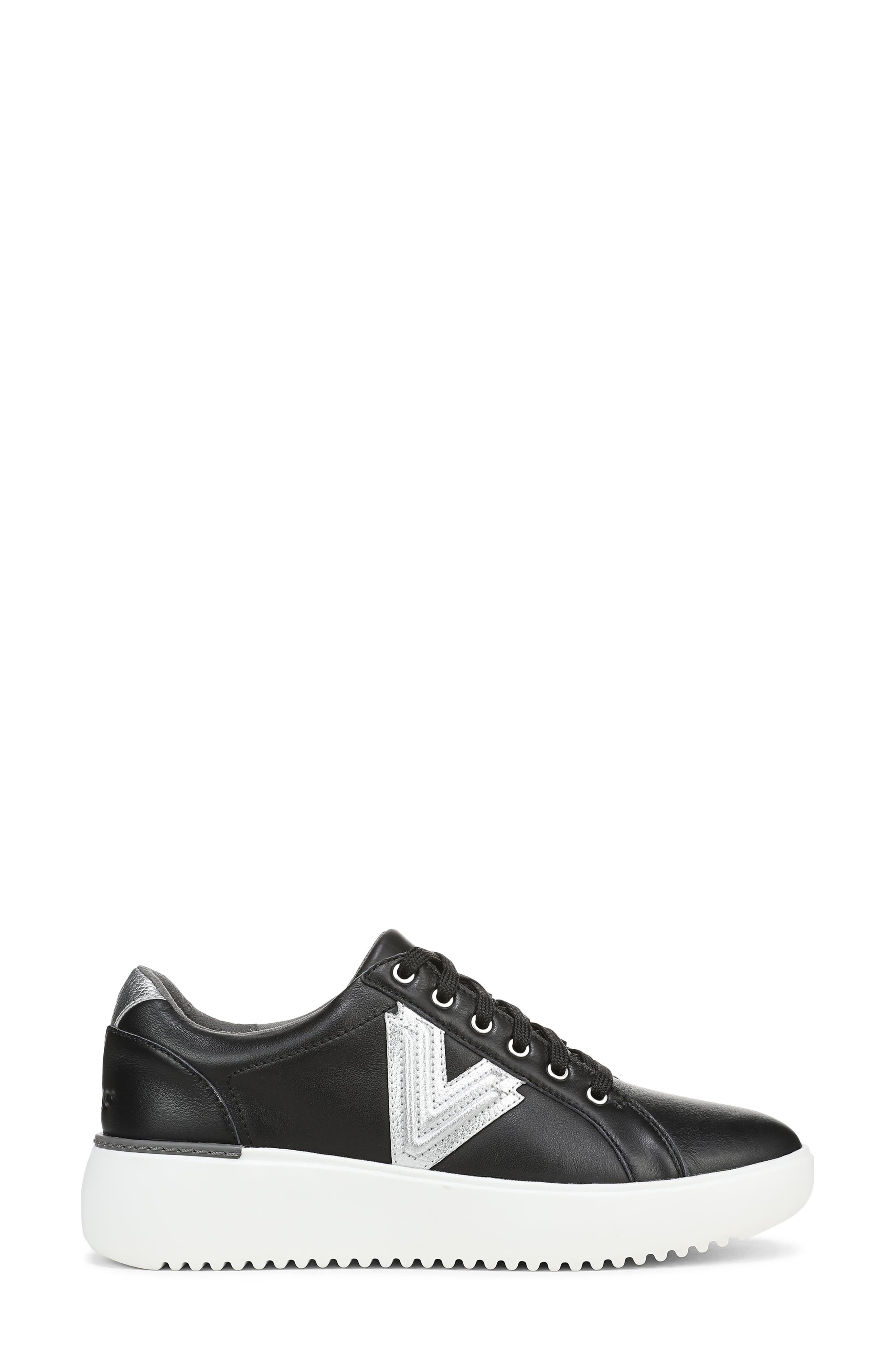 Vionic Kearny 2.0 Platform Sneaker - Multiple Widths Available, Alternate, color, Black/ Silver