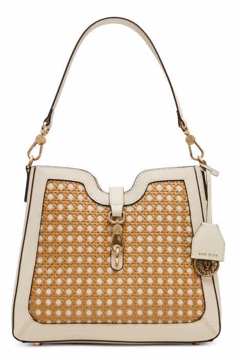 Anne Klein Straw Bucket Bag