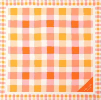 beach plaid cotton & silk scarf