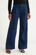 AG Jules Pleated Wide Leg Chino Pants