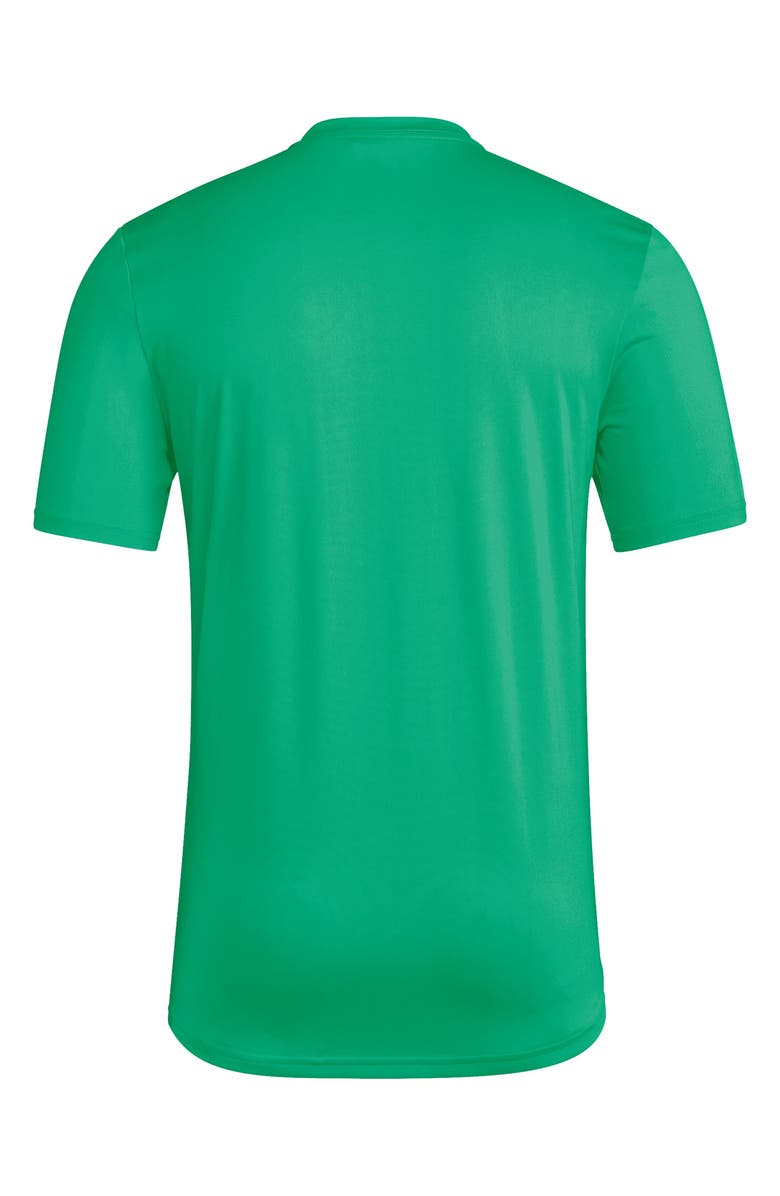 adidas Short Sleeve Pregame T-Shirt, Alternate, color, Team Green/ White