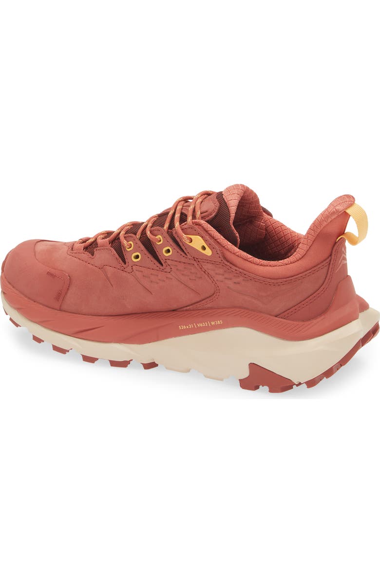 HOKA Gender Inclusive Kaha 2 GTX Gore-Tex<sup>®</sup> Waterproof Trail Running Shoe, Alternate, color, Hot Sauce / Shifting Sand
