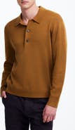 Madewell Three-Button Merino Wool Polo Sweater
