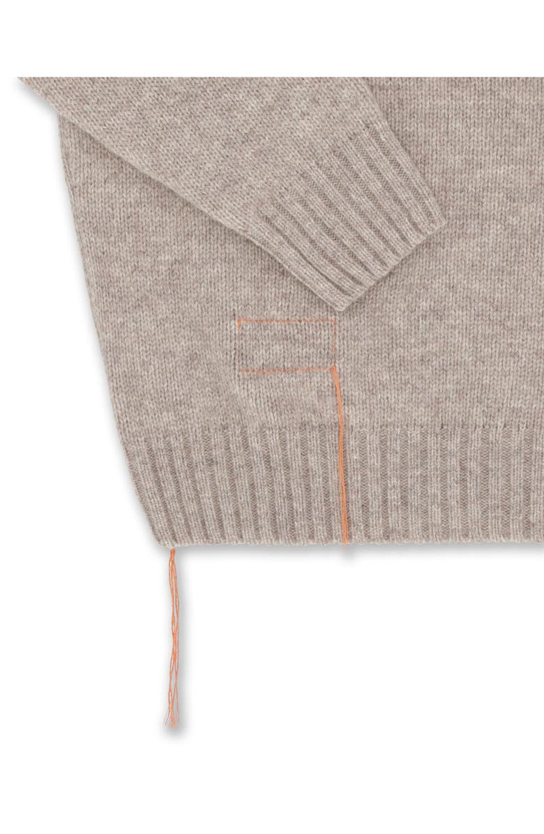 Fortela Mallory Merino Wool High Neck Sweater, Alternate, color, Taupe