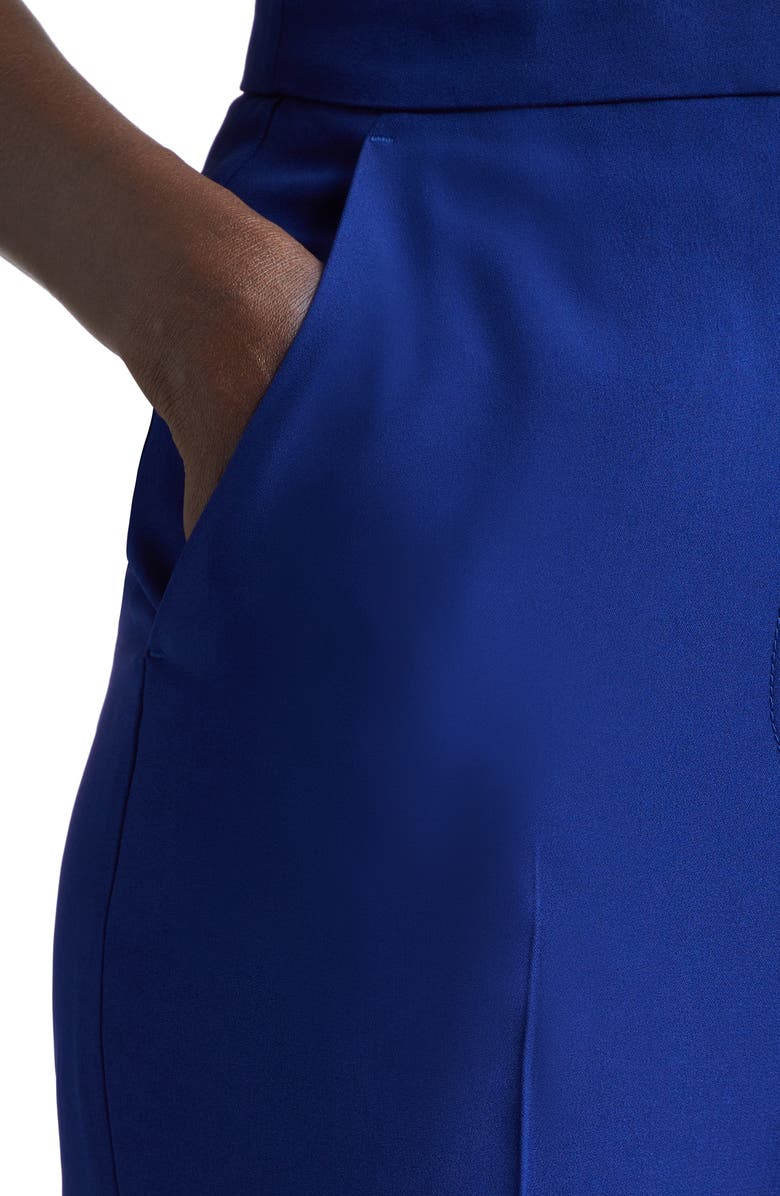 McQueen High Waist Bootcut Crepe Trousers, Alternate, color, 