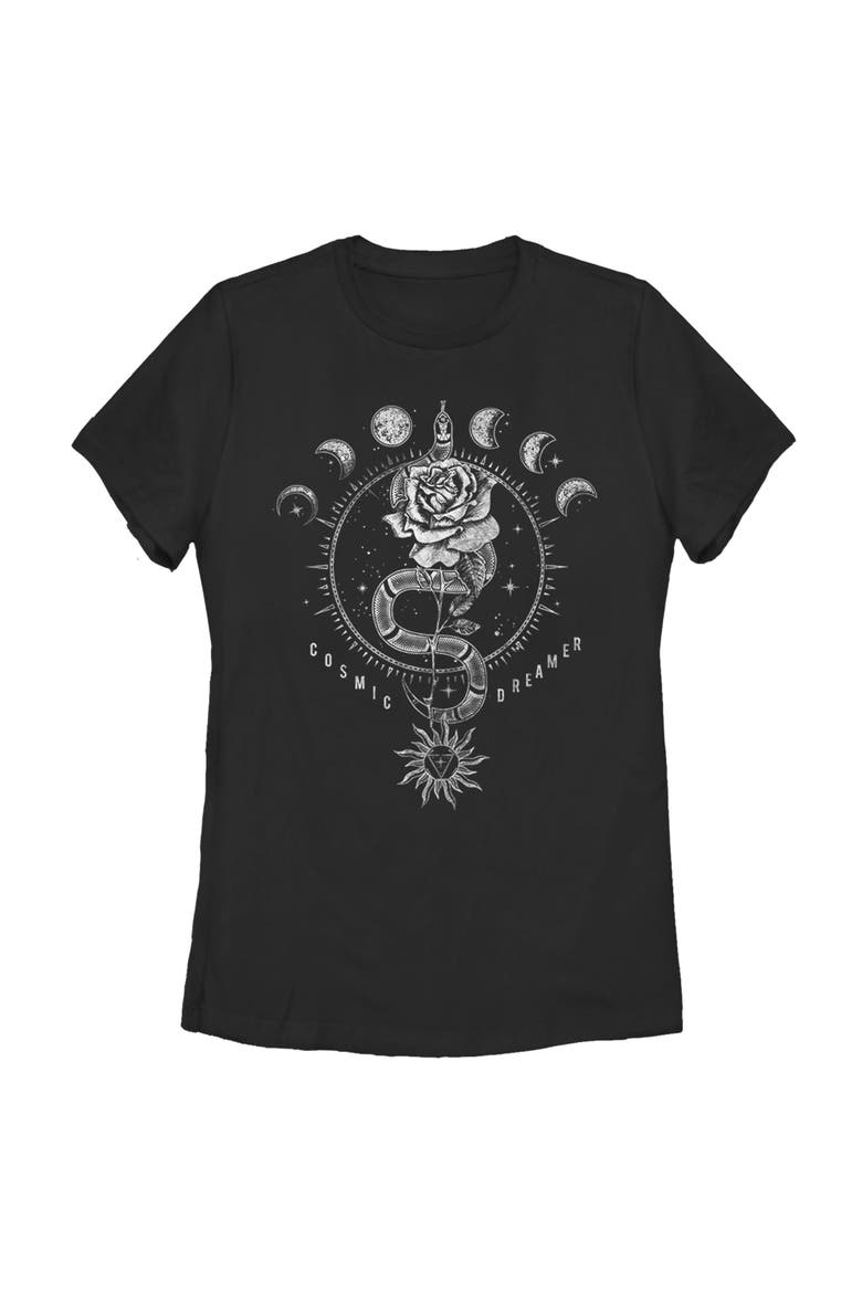 Women's Lost Gods Cosmic Dreamer  Graphic T-Shirt, Main, color, Black