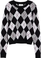 Lisa Yang Antoni Argyle Plaid Cashmere Sweater
