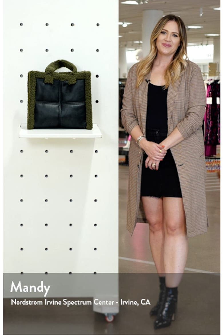Medium Lolita Faux Shearling Trim Tote video