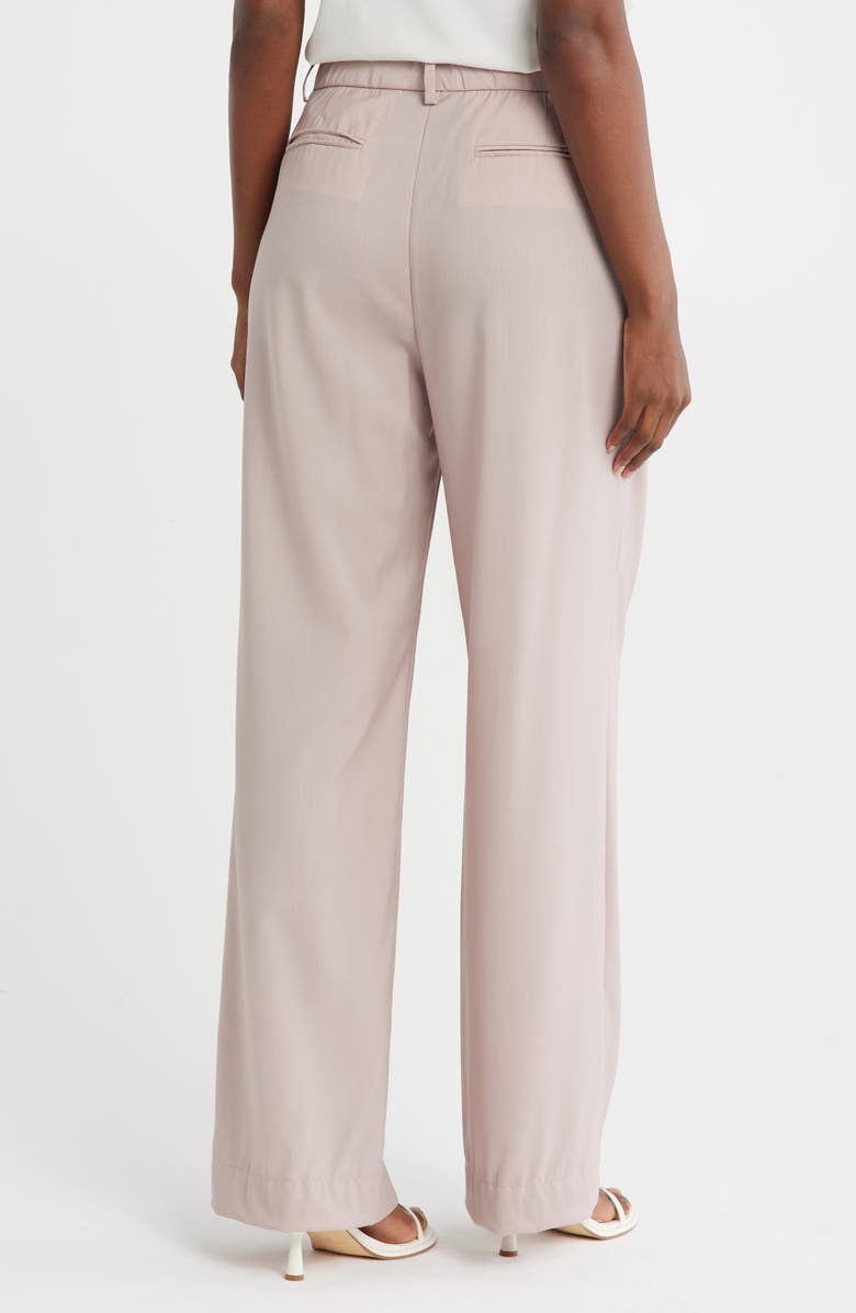 BOSS Traverse Wool Wide Leg Trousers, Alternate, color,