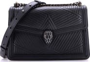 Pre-Owned Bvlgari Serpenti Forever Shoulder Bag Quilted Leather Small