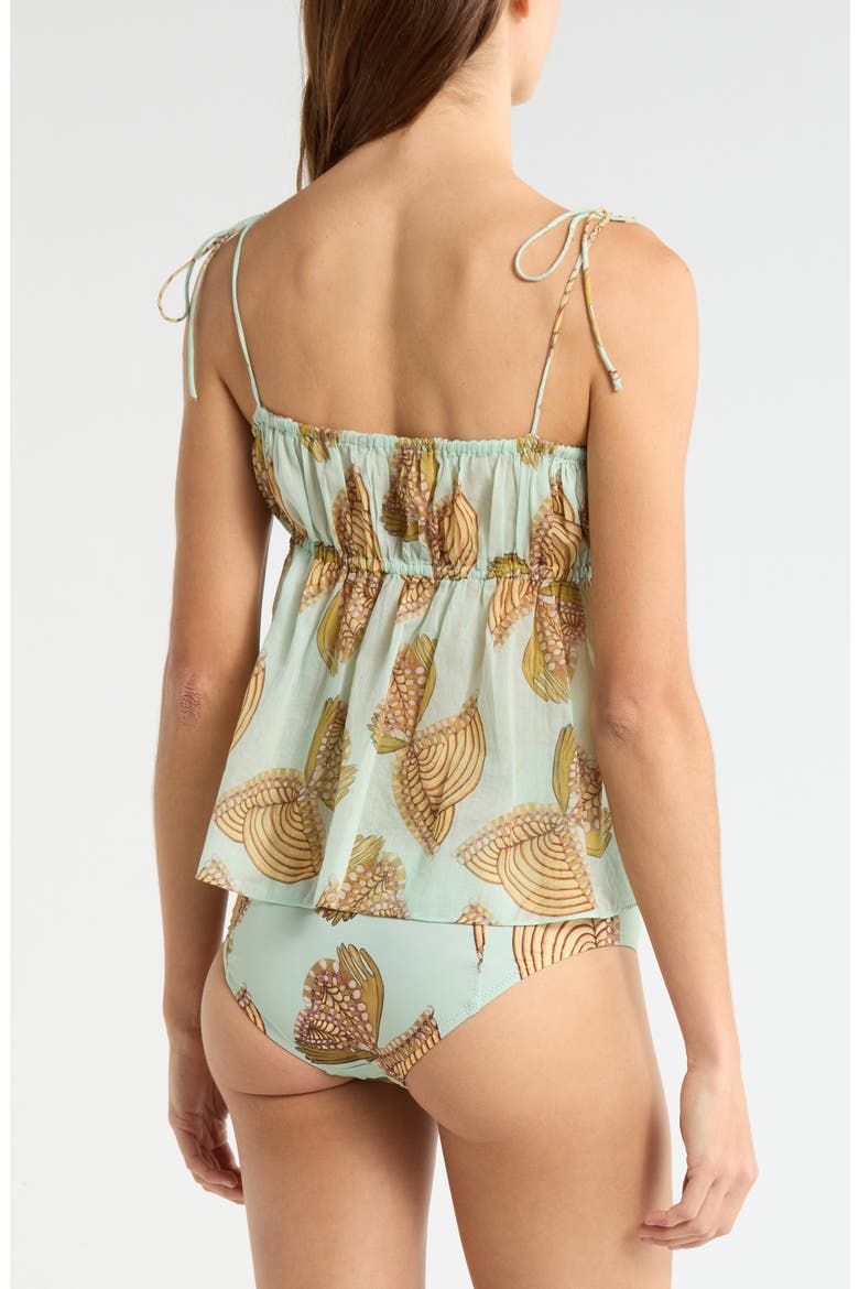 Tallulah Tie Strap Cover-Up Camisole, Alternate, color, WATER BLOSSOMS