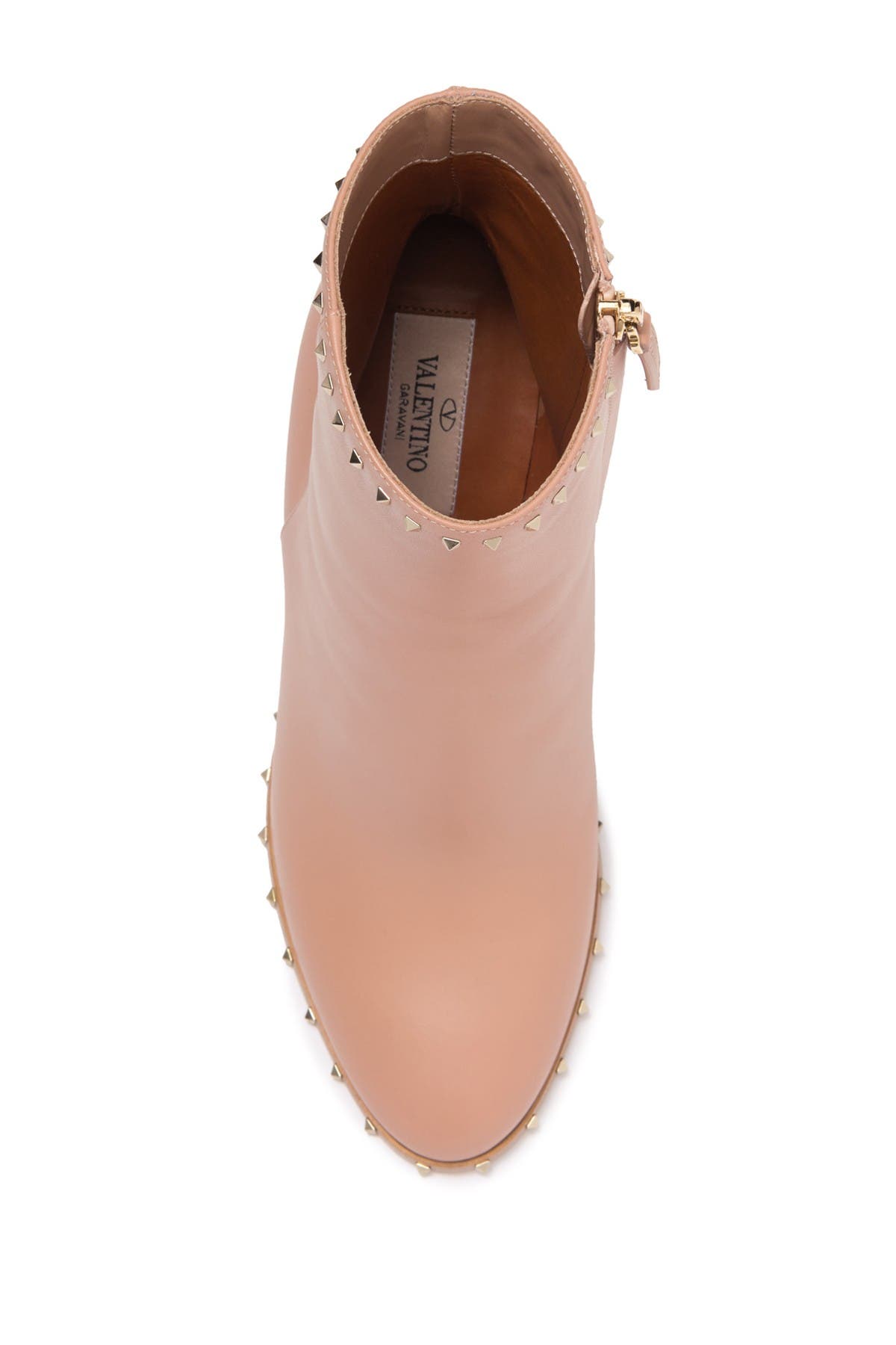 Valentino Garavani Pyramid Studded Block Heel Bootie, Alternate, color, 