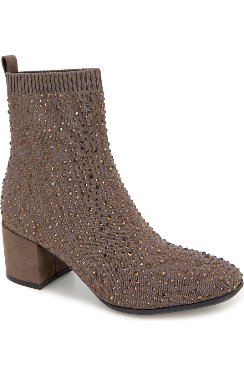 Reaction Kenneth Cole Rida Stretch Jewel Boot, Main, color, Chocolate