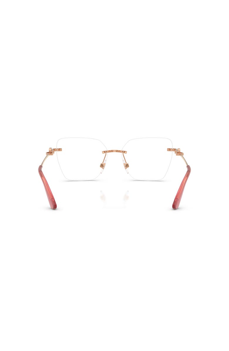 Dolce&Gabbana 56mm Cat Eye optical glasses, Alternate, color, Pink