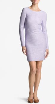 ST. JOHN Sequin Long Sleeve Stretch Knit Body-Con Dress