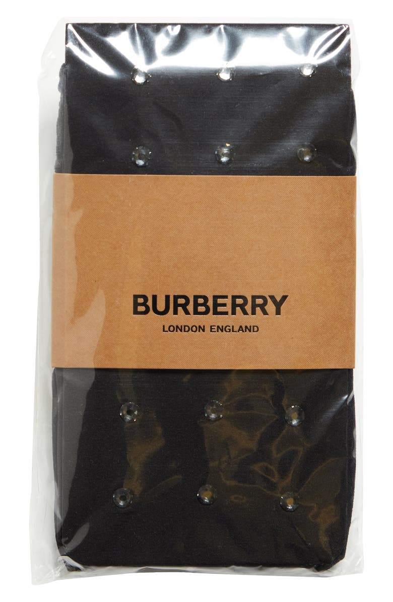 Burberry Crystal Studded Tights, Main, color, 
