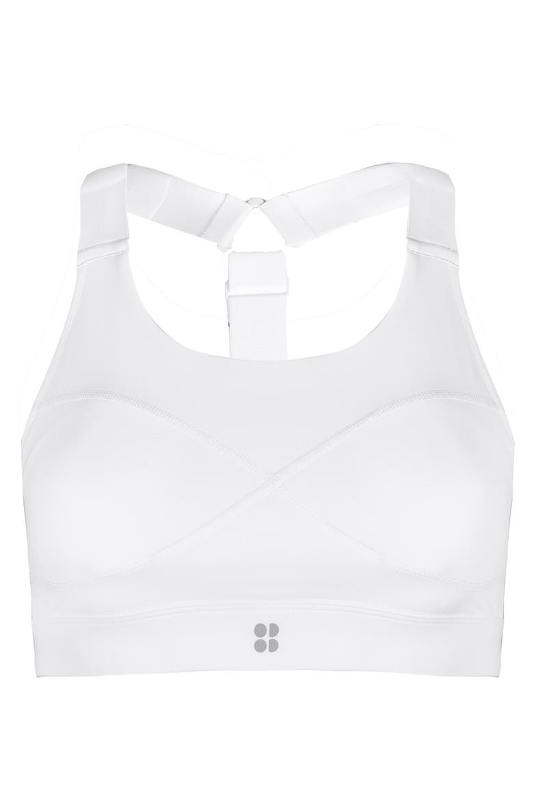 Power Medium Impact Sports Bra, Alternate, color, WHITE