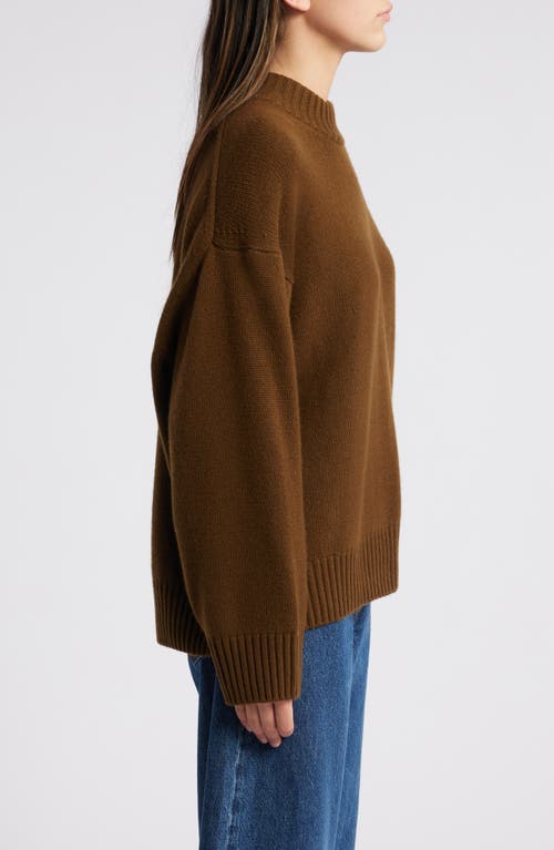 Frame Oversize Cashmere Sweater In Green