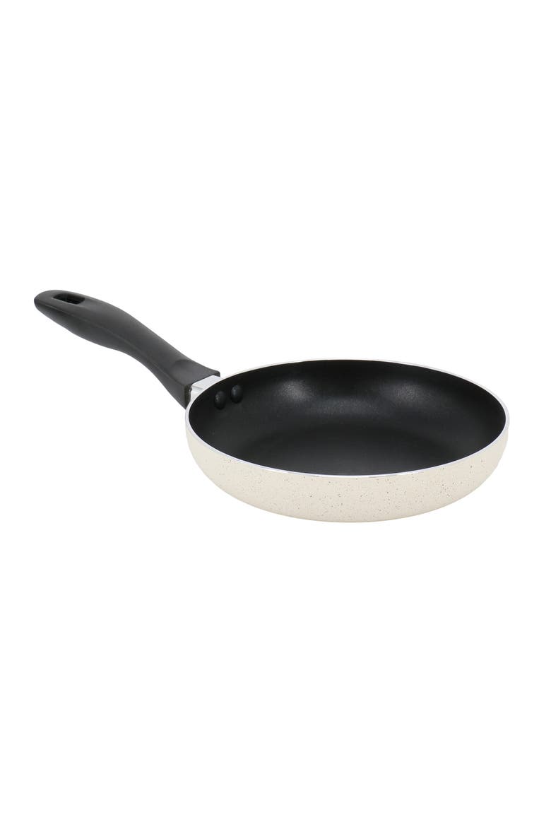 Clairborne 8 Inch Round Nonstick Aluminum Frying Pan, Main, color, White