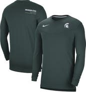 Nike Men's Nike Green Michigan State Spartans 2022 Coach Performance Long Sleeve V-Neck T-Shirt