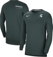 Nike Men's Nike Green Michigan State Spartans 2022 Coach Performance Long Sleeve V-Neck T-Shirt