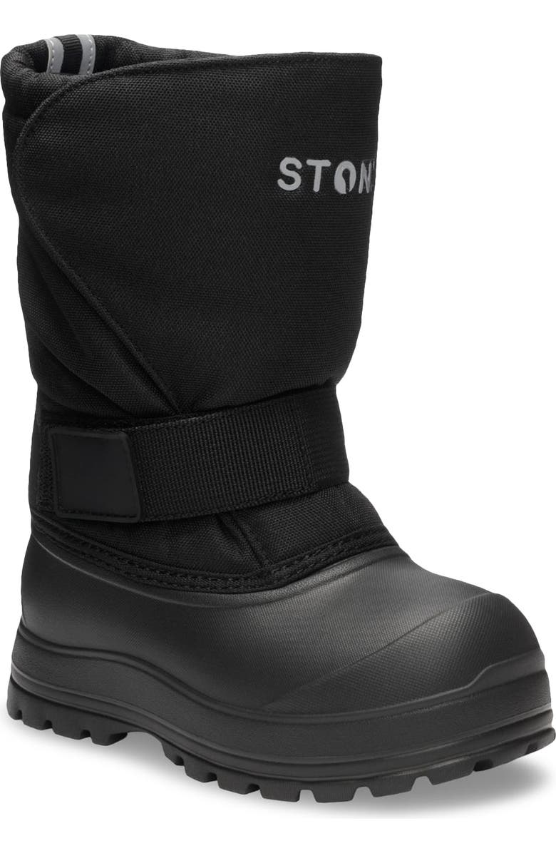 STONZ Kids' Trek Ultra Lightweight Insulated Snow Boot, Main, color, Black