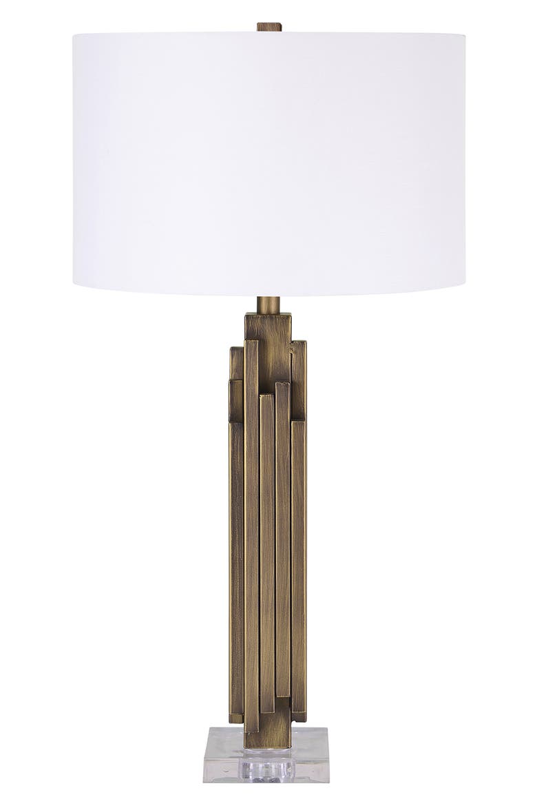 Gabriel Table Lamp, Main, color, ANTIQUE BRASS CLEAR