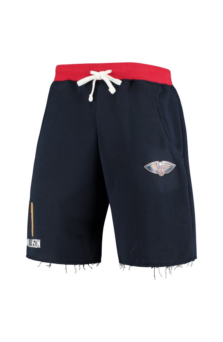 PROFILE Men's Zion Williamson Navy New Orleans Pelicans Name & Number Shorts, Alternate, color,