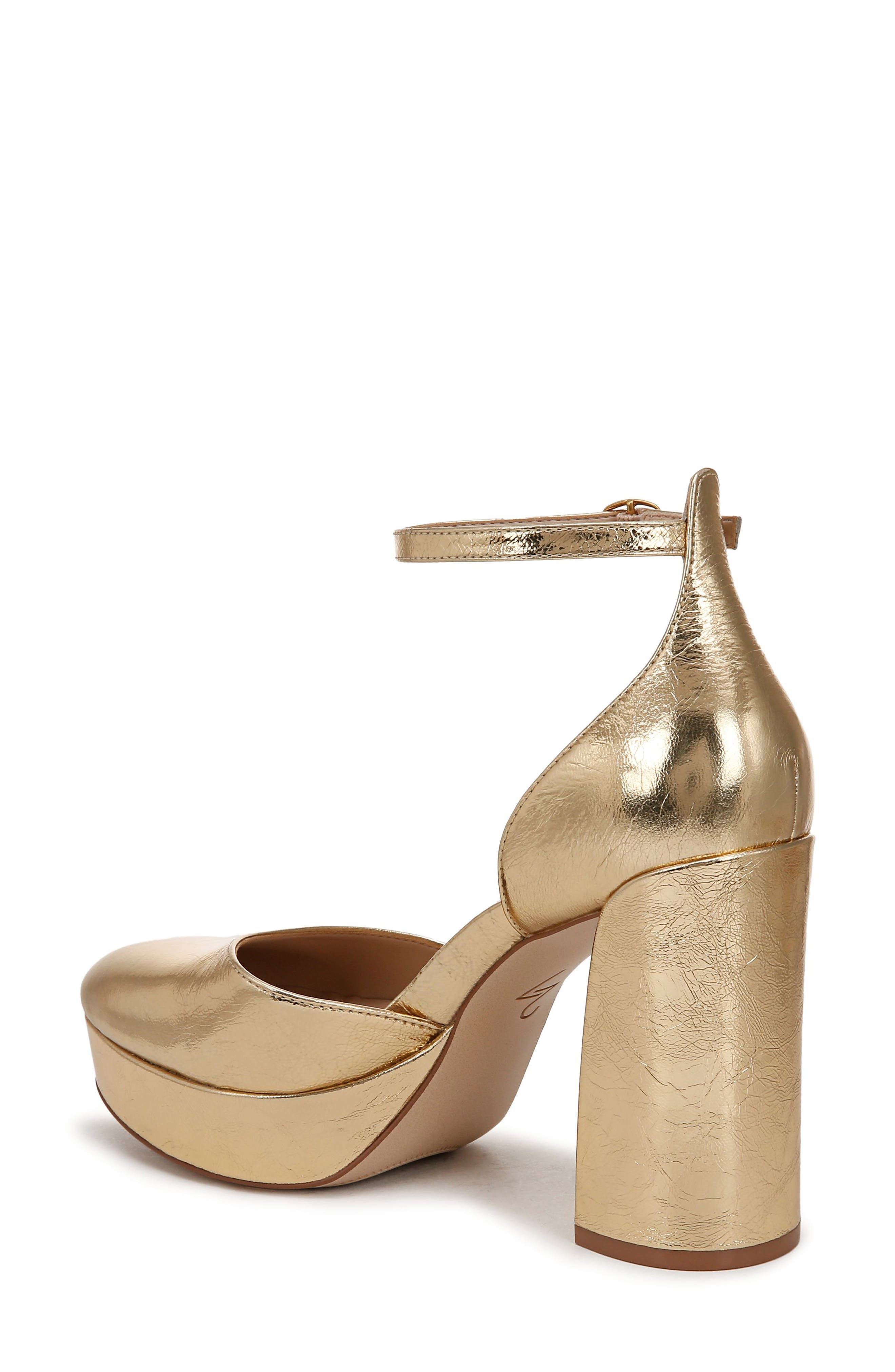 27 EDIT Naturalizer Giovanna Ankle Strap Platform Pump, Alternate, color, Dark Gold