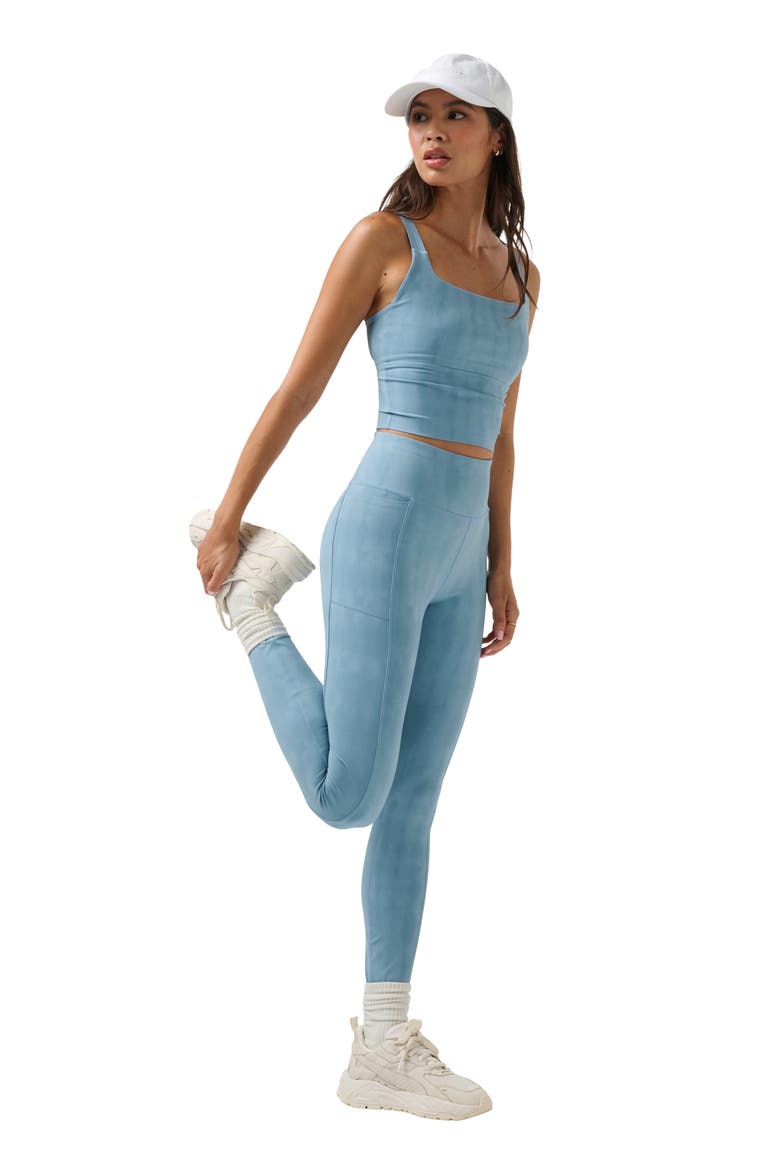 Moveknit Bonded Pocket Leggings, Alternate, color, SMOKE BLUE MULTI