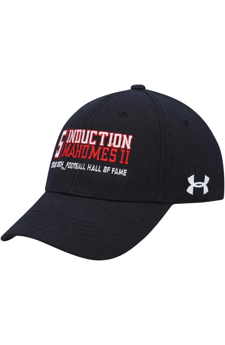 Under Armour Men's Under Armour Patrick Mahomes Black Texas Tech Red Raiders Football Hall of Fame Adjustable Hat, Main, color, 