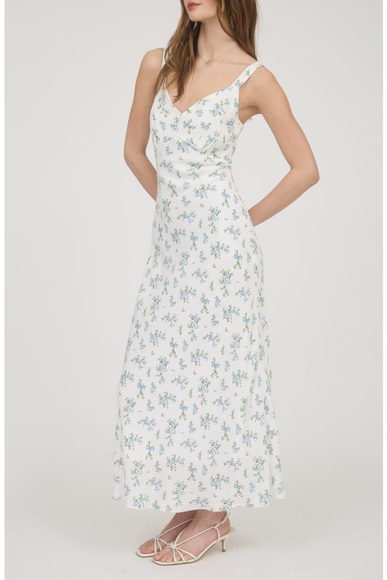 Floral Maxi Dress, Alternate, color, IVORY MULTI