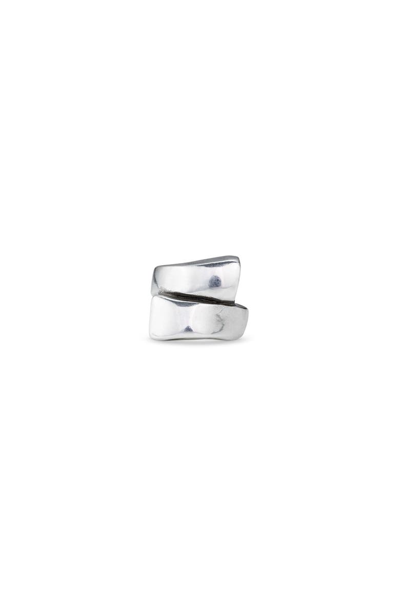 Sterling Silver-Plated Spiral Ring, Alternate, color, Silver