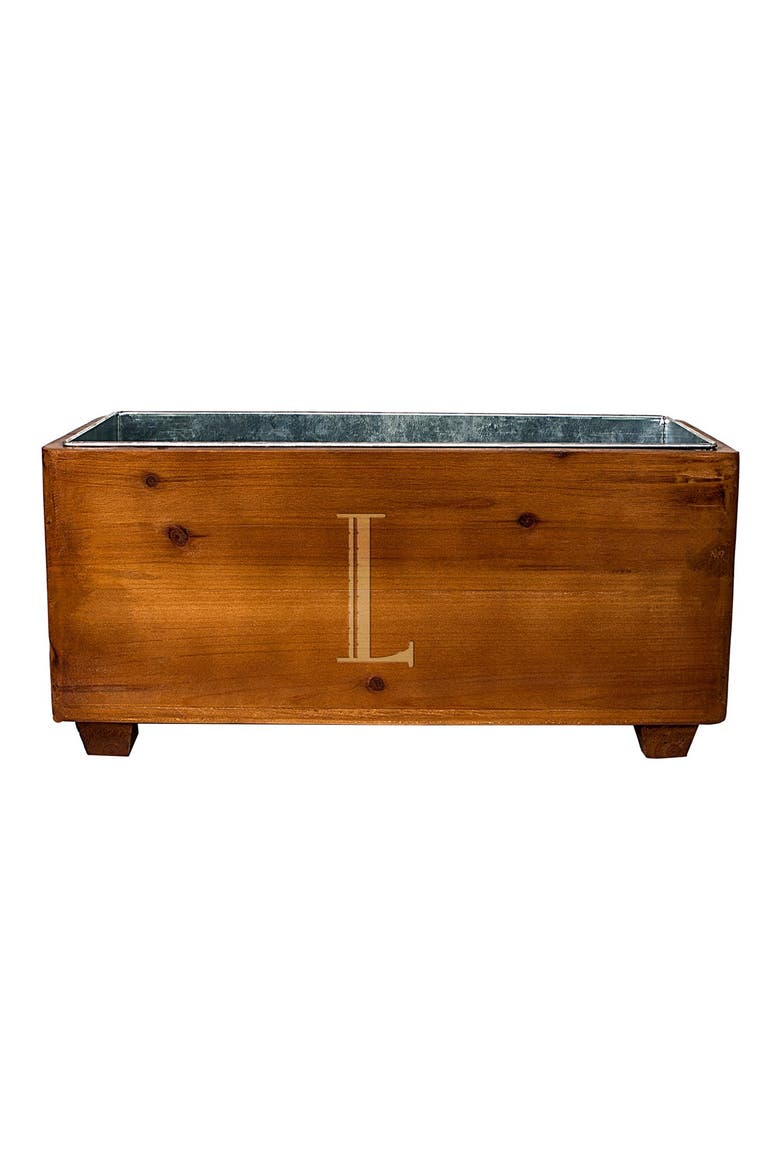 Monogram Wood Wine Trough, Main, color, L