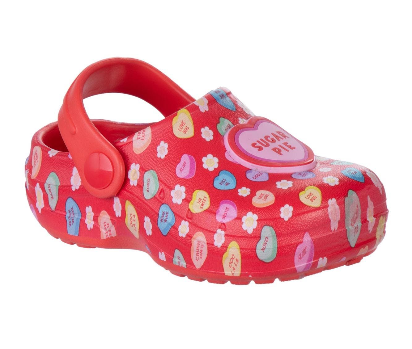 SweetHearts Conv. Hearts Clogs Girls 5-10, Main, color, Red