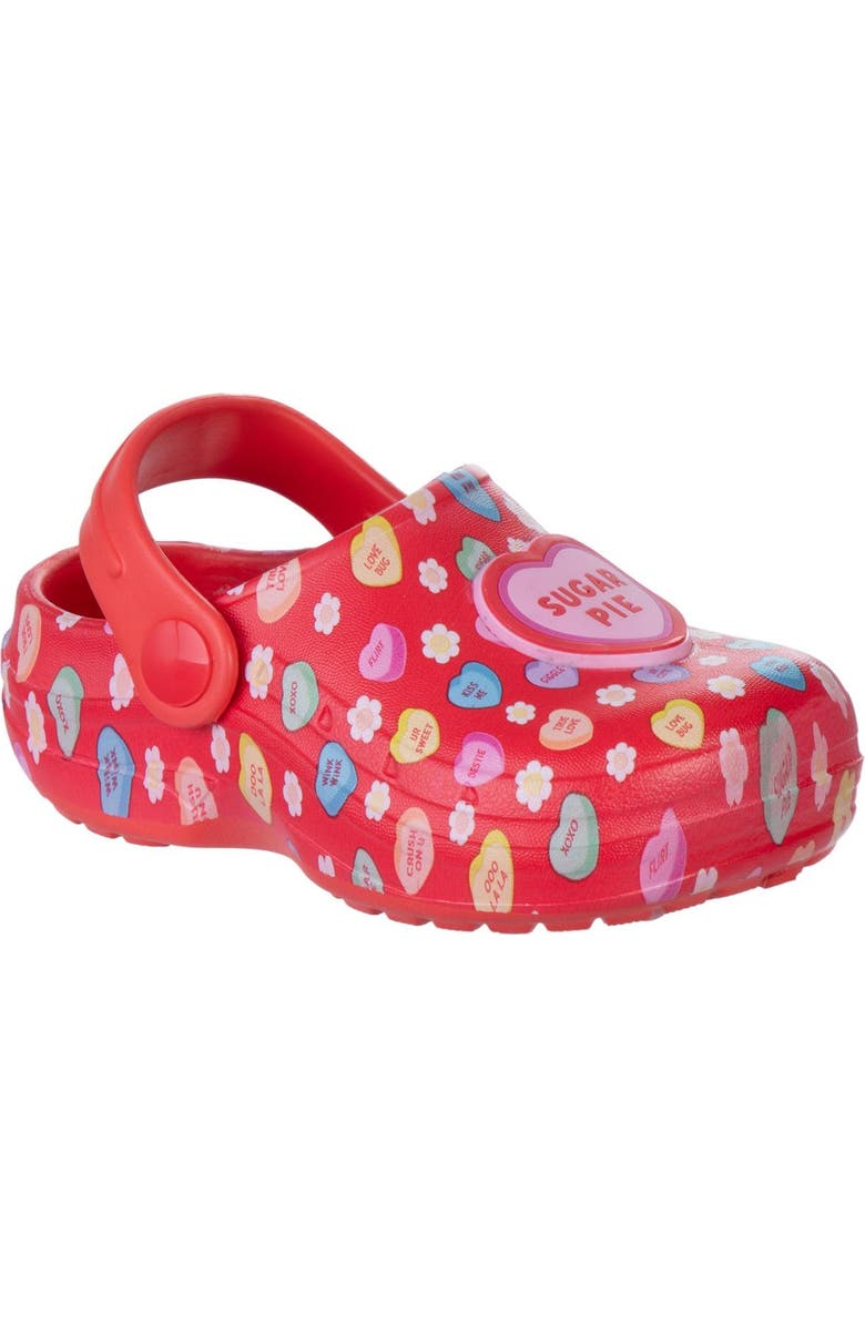 SweetHearts Conv. Hearts Clogs Girls 5-10, Main, color, Red