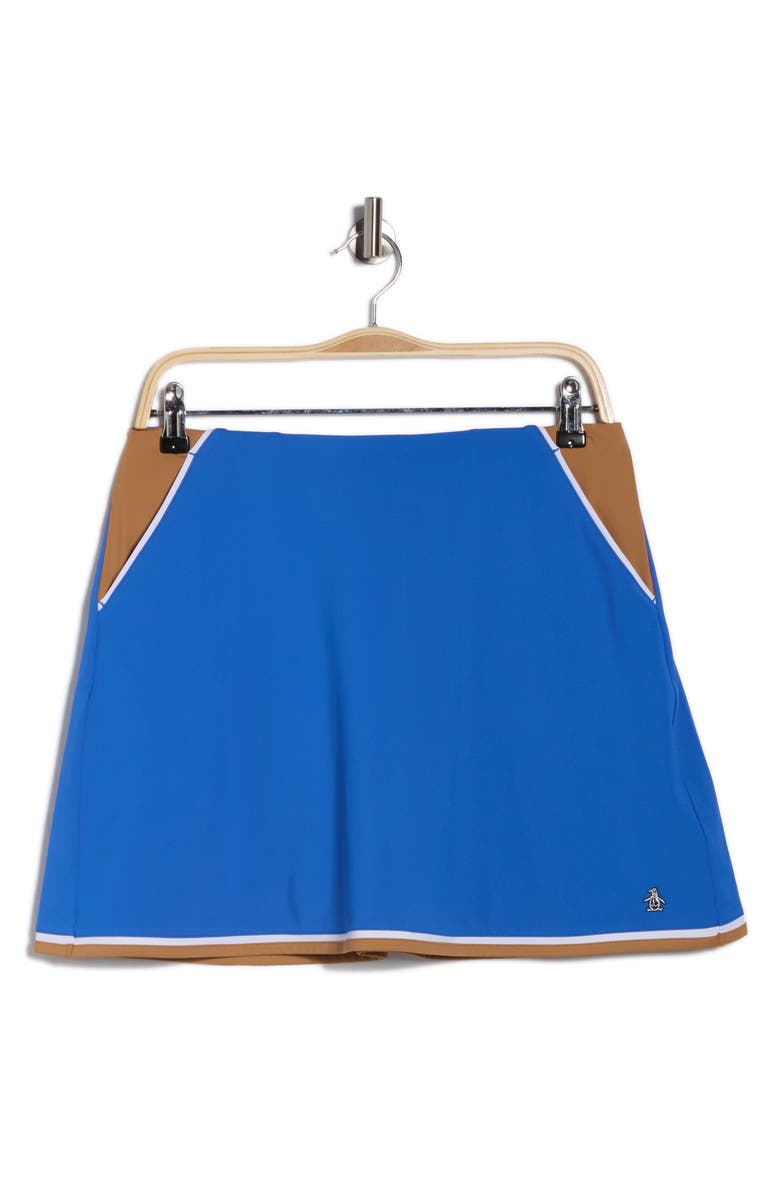 ORIGINAL PENGUIN GOLF Colorblock Flounce Skort, Alternate, color, Nautical Blue