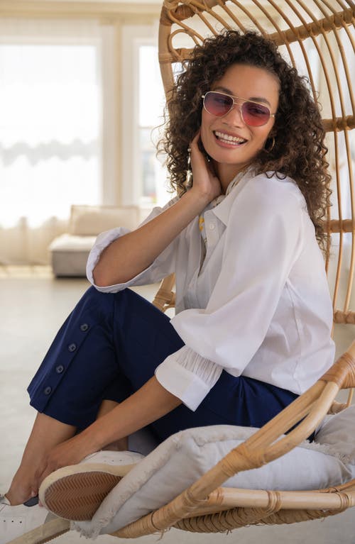 Liverpool Los Angeles Stella Pull-on Kick Flare Ponte Pants In Blue